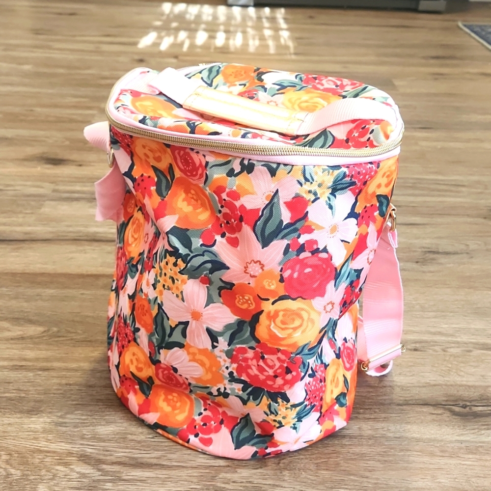 Large Floral Cooler Tote